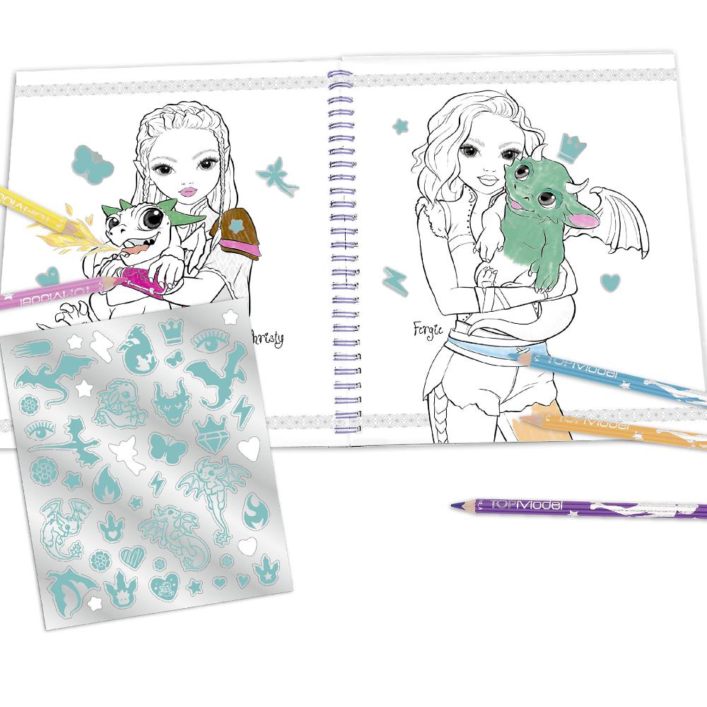 top-model-colouring-book